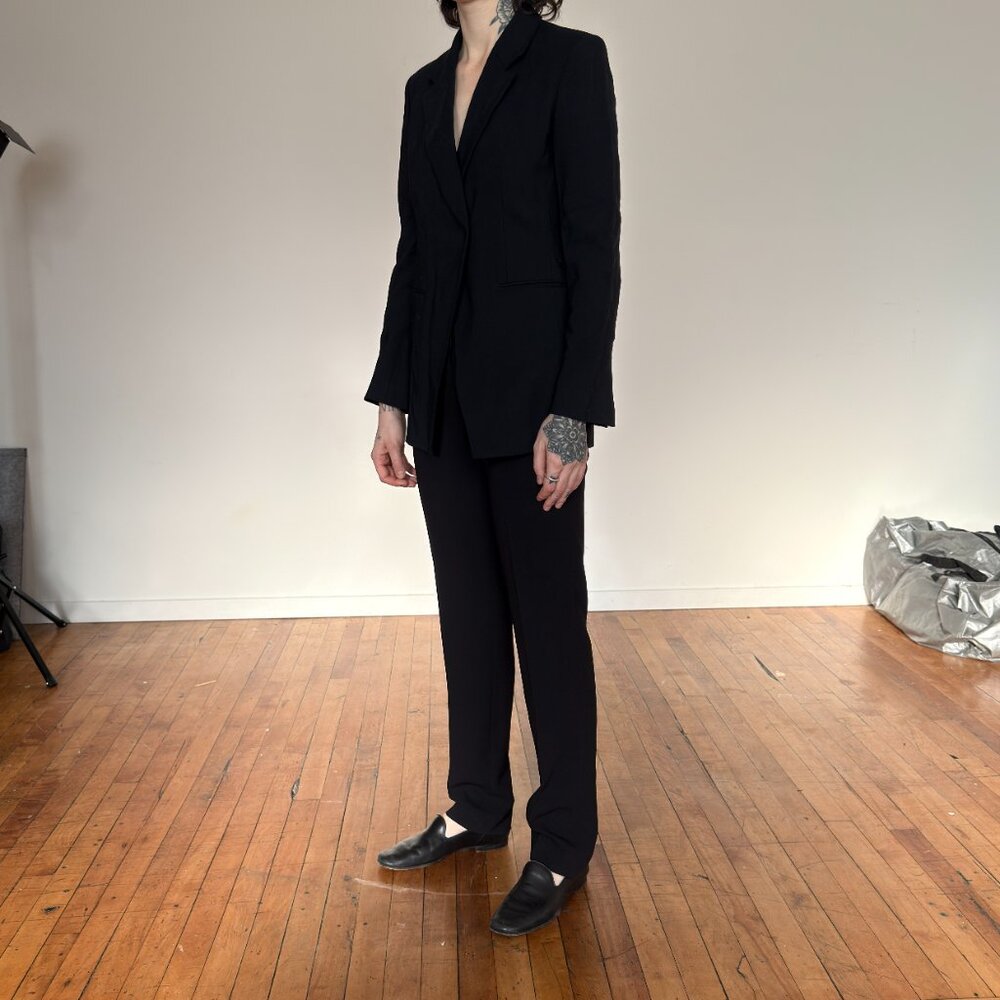 THE KOOPLES STRAIGHT LEG MID-LOW RISE SUITING PANTS size 36